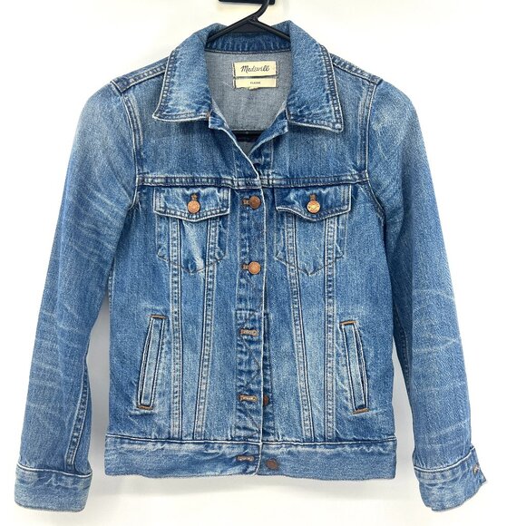 Madewell Jackets & Blazers - Madewell Classic Fit Medium Wash Denim Jacket Women's XS